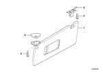 51168250922 - : Sun Visor Bracket for BMW Image