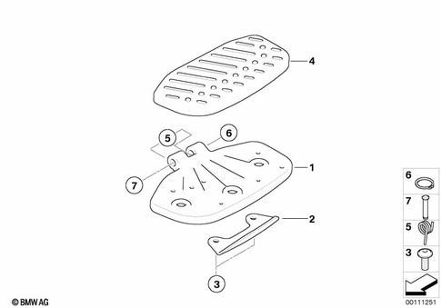 Footrests for 2003 BMW-Motorrad R 1200 CL #1