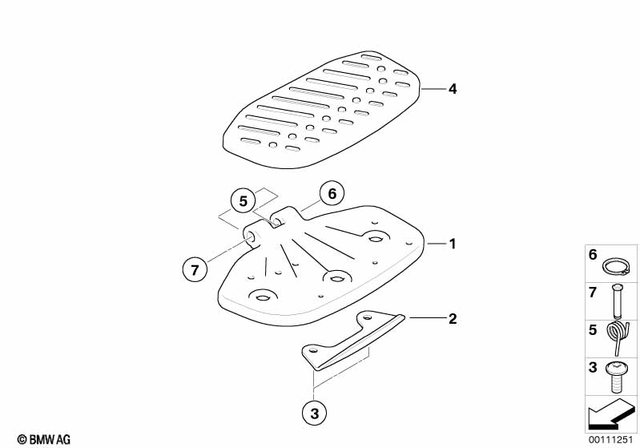 46717666767 - Frame and Mounting Parts: Running Board, Left - Chrom for BMW-Motorrad Image
