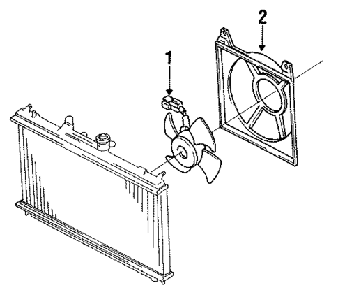 Cooling Fan for 1993 Subaru SVX #0