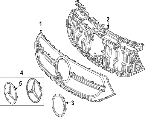 Grille & Components for 2024 Mercedes-Benz EQB 350 #1