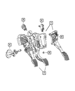 68548583AA - : Brake And Clutch Pedal for Mopar Image