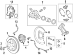 13553323 - Brakes: Rotor for Buick: Enclave | Cadillac: OPTIQ | Chevrolet: Equinox EV, Traverse | GMC: Acadia Image
