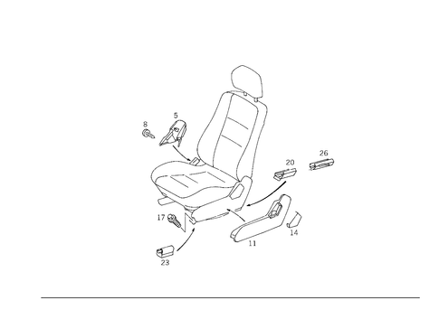 Coverings for 1997 Mercedes-Benz E420 #0