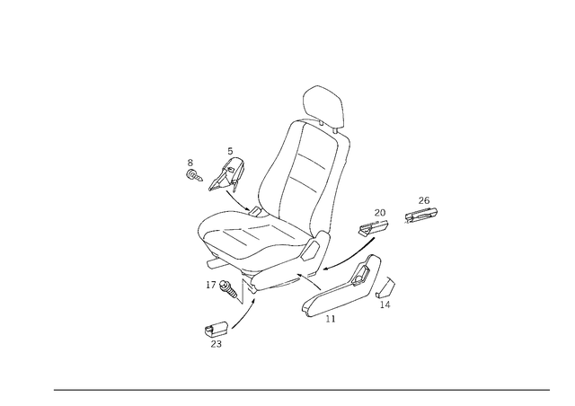 914127004217 - Driver Seat: Tapping Screw for Mercedes-Benz Image image