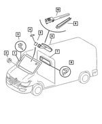 5103586AA - Body Sheet Metal Except Doors: Windshield for Dodge: Sprinter 2500, Sprinter 3500 Image