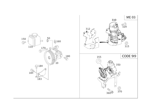 Power Steering Pump for 2011 Mercedes-Benz ML450 #0