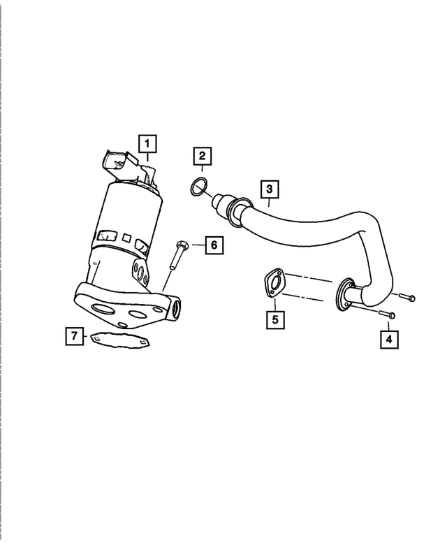 53032853AC - Emission Controls: Egr Tube for Mopar Image