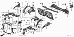 60650TR3405ZZ - Body/Air Conditioning: HSG COMP SET,R FR for Honda Image