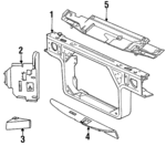 F8AZ16138AA - Body: Support Assembly for Ford Image