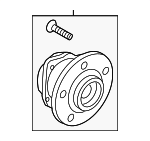 3QF598611 - : Rear Hub &amp; Bearing for Volkswagen: Atlas, Atlas Cross Sport Image