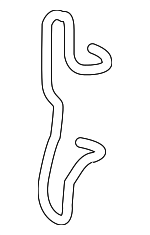 8V0615269 - Brakes: Caliper Spring for Volkswagen: Arteon, Atlas, Atlas Cross Sport, e-Golf, Golf, Golf R, Jetta, Taos, Tiguan Image