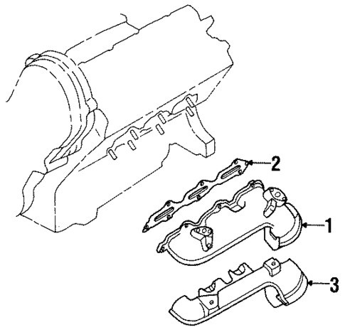 Exhaust Manifold for 1999 Acura SLX #0