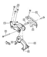 4721569AB - 4.0L Gas; Engine: Engine Mount Bracket for Mopar Image image