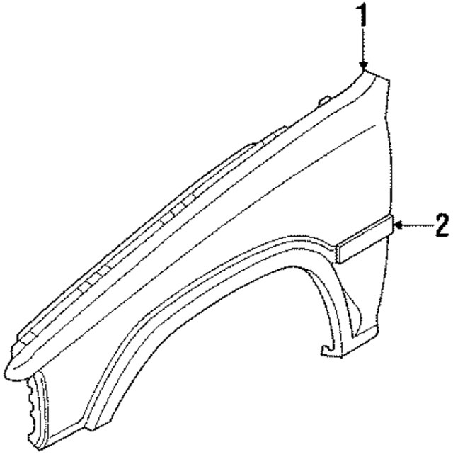 1986  1989 Mazda Molding UB4050691