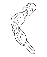 77520SDAA01 - Body: Cylinder &amp; Keys for Honda: Accord, CR-V, Odyssey, Passport, Pilot, Ridgeline Image