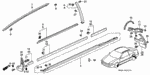 72410SR3003 - Interior/Bumper: MOLDING ASSY., R. FR. DOOR for Honda Image