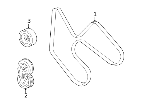 Belts & Pulleys for 2005 Mercury Mountaineer #0