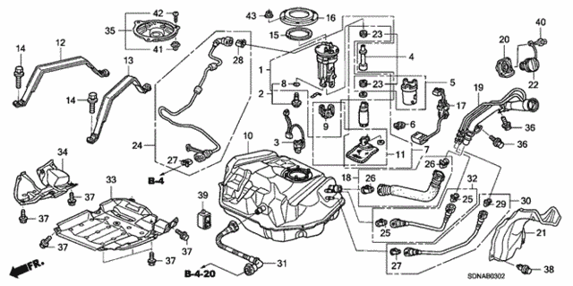 Fuel Tank (3) for 2007 Honda Accord #0