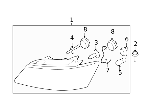 Bulbs - Chassis for 2006 Hyundai Sonata #0