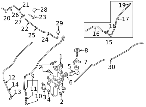Washer Components for 2021 Mazda CX-3 #0