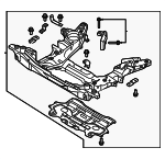 62405T4500 - : Engine Cradle for Hyundai Image