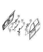 68459866AA - Electrical: Front Door Wiring, Left for Mopar Image