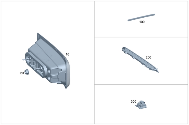 9069908 - Electr. System: License Plate Lamp for Mercedes-Benz Image image