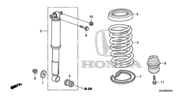 Rear Shock Absorber for 2007 Honda Odyssey #0