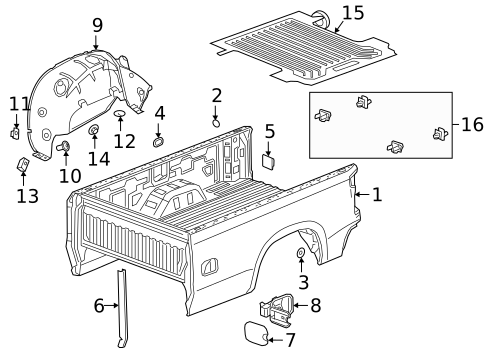 Pick UP Box for 2022 Chevrolet Silverado 1500 LTD #2