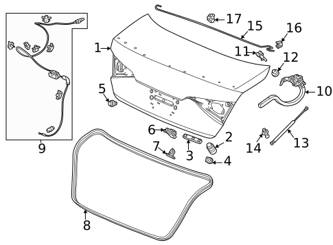 Trunk for 2022 Honda Civic #0