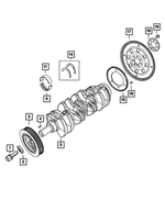 4884877AB - 2.4L Gas; Engine: Washer, Mounting for Mopar Image