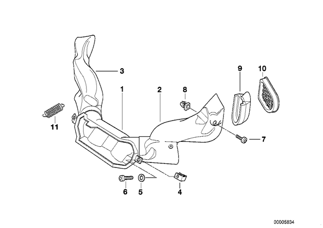 61131372033 - Frame and Mounting Parts: Body Nut - M5 for BMW-Motorrad Image