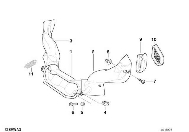 61131372033 - Frame and Mounting Parts: Body Nut - M5 for BMW-Motorrad Image