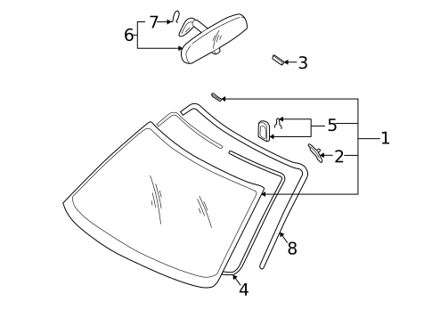 Reveal Moldings for 2004 Subaru Baja #0