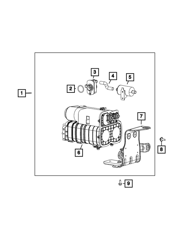 68583440AC - Emission Controls: Vapor Canister for Mopar Image
