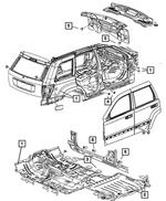 5116448AC - Body Sheet Metal Except Doors: Access Hole Plug for Mopar Image