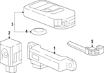 72147T60X01 - Electrical: Transmitter for Honda: Civic Image