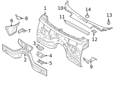 Cowl for 2015 BMW X3 #0