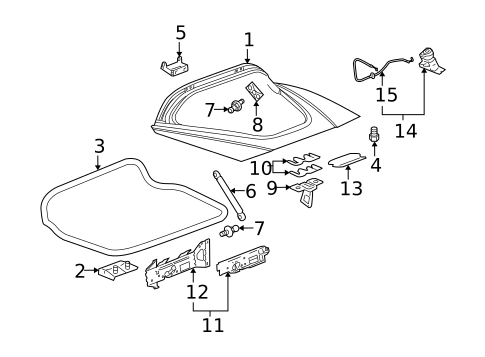 Liftgate for 2013 Chevrolet Corvette #0