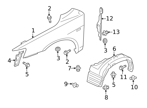 Fender & Components for 2008 Mitsubishi Lancer #0