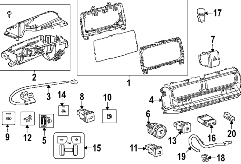 Cluster & Switches for 2025 Toyota Land Cruiser #0