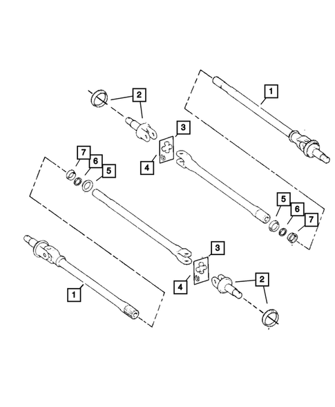 Front Axle Drive Shafts for 2006 Jeep Wrangler #0