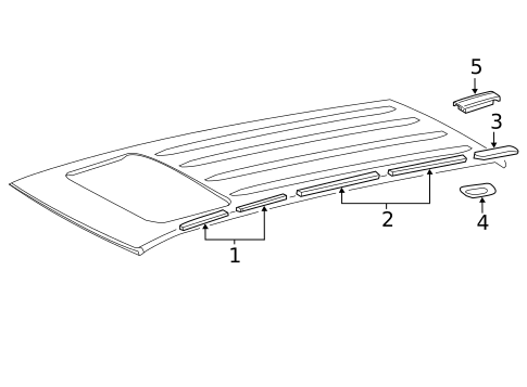 Exterior Trim - Roof for 2016 Lexus LX570 #0