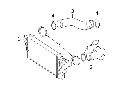 Intercooler for 2010 Mercedes-Benz GL350 #0