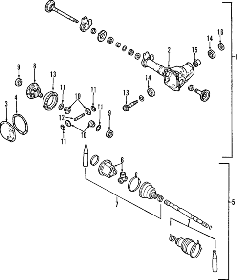 Differential for 2003 INFINITI QX4 #0