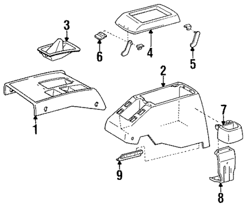 Console for 1991 Toyota Land Cruiser #0