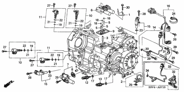 AT Sensor - Solenoid (-'04) for 2004 Honda Pilot #0