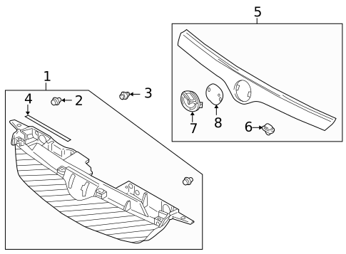 Grille & Components for 2000 Mazda Protege #0