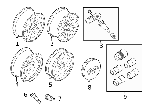 Wheels for 2012 Ford Edge #0